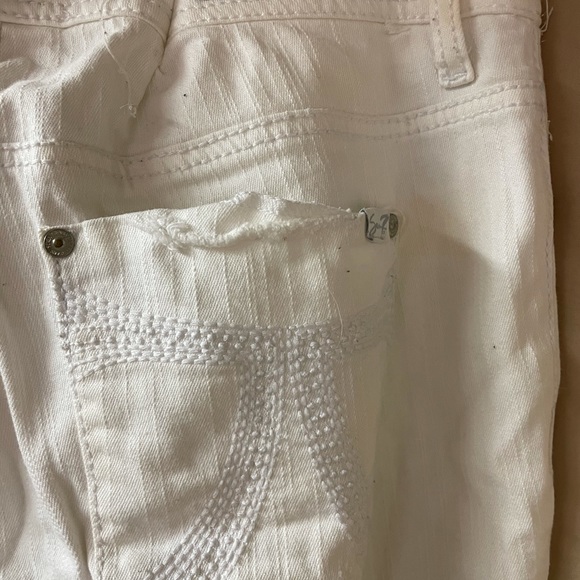 Straight leg white jeans size 10 brand Seven7 - Picture 5 of 9